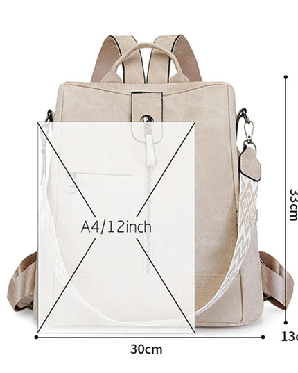 Damen Leder Rucksack – Leicht & Diebstahlsicher für Alltag & Reise