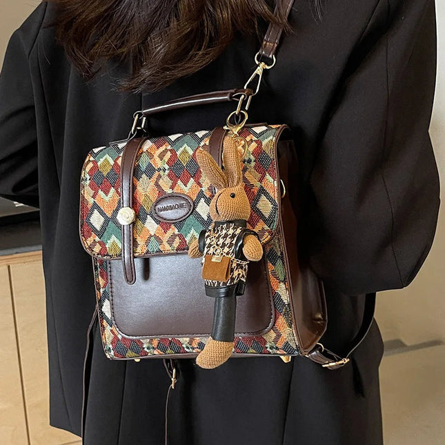 Vintage Lederrucksack – Britischer Stil für Schule & Alltag