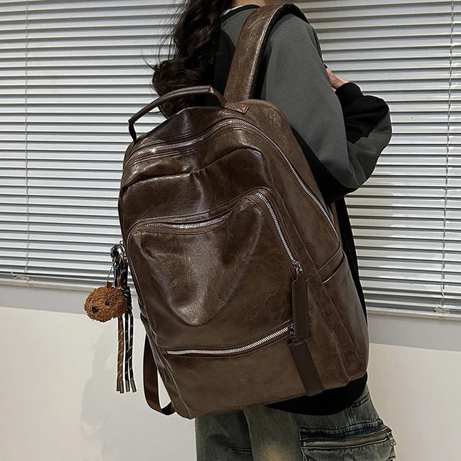 Retro Leder Rucksack für Damen – Dein stilvoller Reisebegleiter