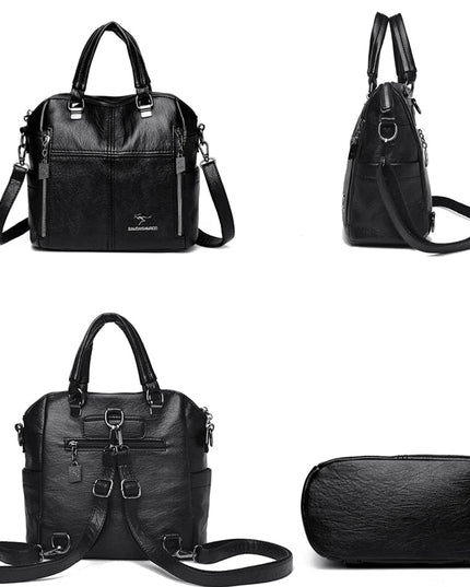 Vielseitiger Leder Rucksack Damen – Ideal für Alltag & Reise