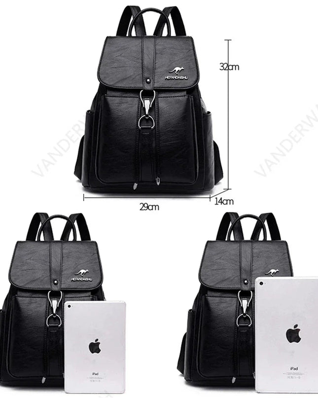 Damen Lederrucksack – Weich, lässig & ideal für Schule