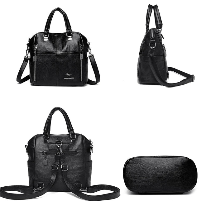Vielseitiger Leder Rucksack für Damen – Dein Begleiter für Alltag & Reise