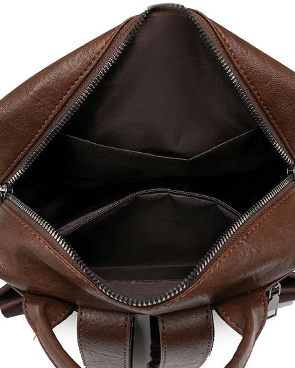 Retro Leder Rucksack Damen – Multifunktional & Geräumig für Alltag & Reise