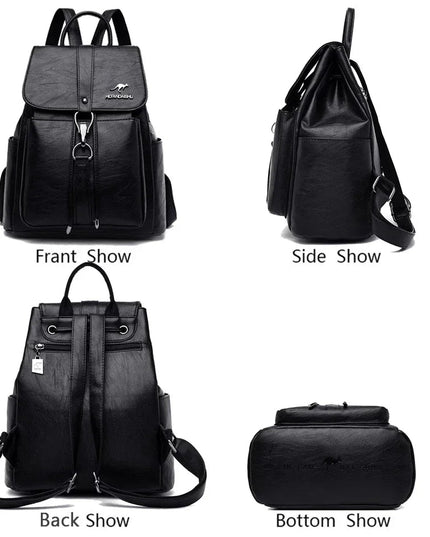 Damen Leder Rucksack – Weich & Vielseitig für Alltag & Freizeit