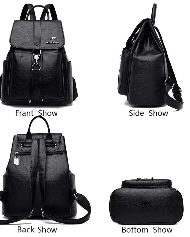 Damen Leder Rucksack – Weich & Vielseitig für Alltag & Freizeit