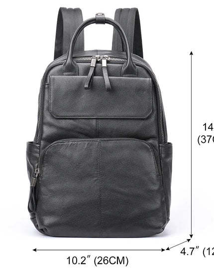 Großer Leder Rucksack für Herren: Laptopfach, Business & Freizeit