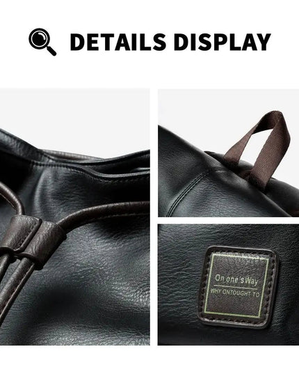 Vintage Leder Rucksack für Herren | 15.6" Laptop | Robust & Wasserfest