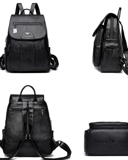 Damen Leder Rucksack Vintage – Weich, vielseitig, 5 Farben