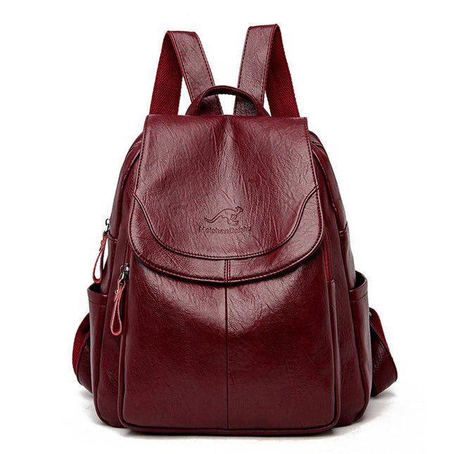 Vintage Lederrucksack für Damen – Weich & vielseitig