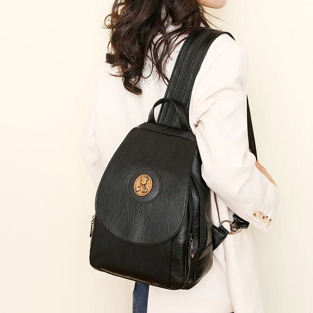 Kleiner Leder Rucksack Damen – Vielseitiger Begleiter im Vintage-Stil
