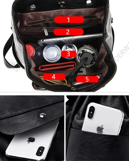 Damen Leder Rucksack – Weich & Vielseitig für Alltag & Freizeit